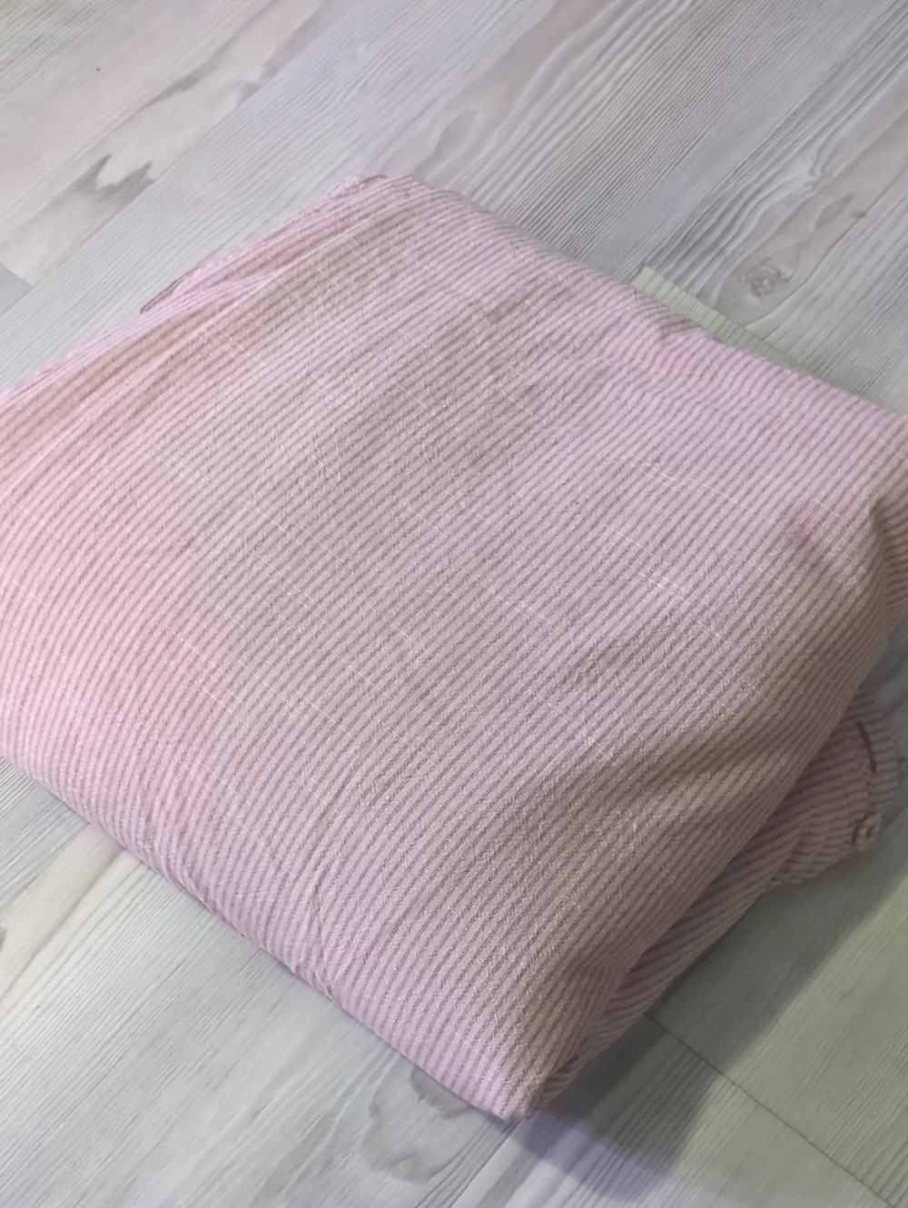 IKEA BERGPALM Pink Mauve Stripe Duvet Cover Bedding Scandinavian 80x98 In King